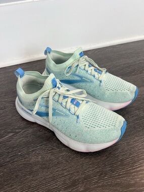 Brooks Glycerin StealthFit 20 Women's Running Shoes in 'Blue Glass Open Air'